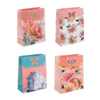 Пакет подарочный бумажный 18x23x8см Бабочка 4 дизайна LADECOR